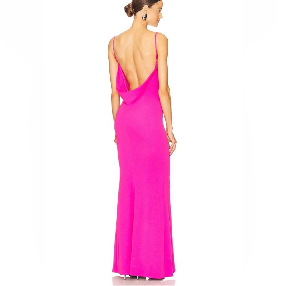 Katie May Gina Hot Pink Spaghetti Strap Formal Gown Size Medium - Picture 2 of 7
